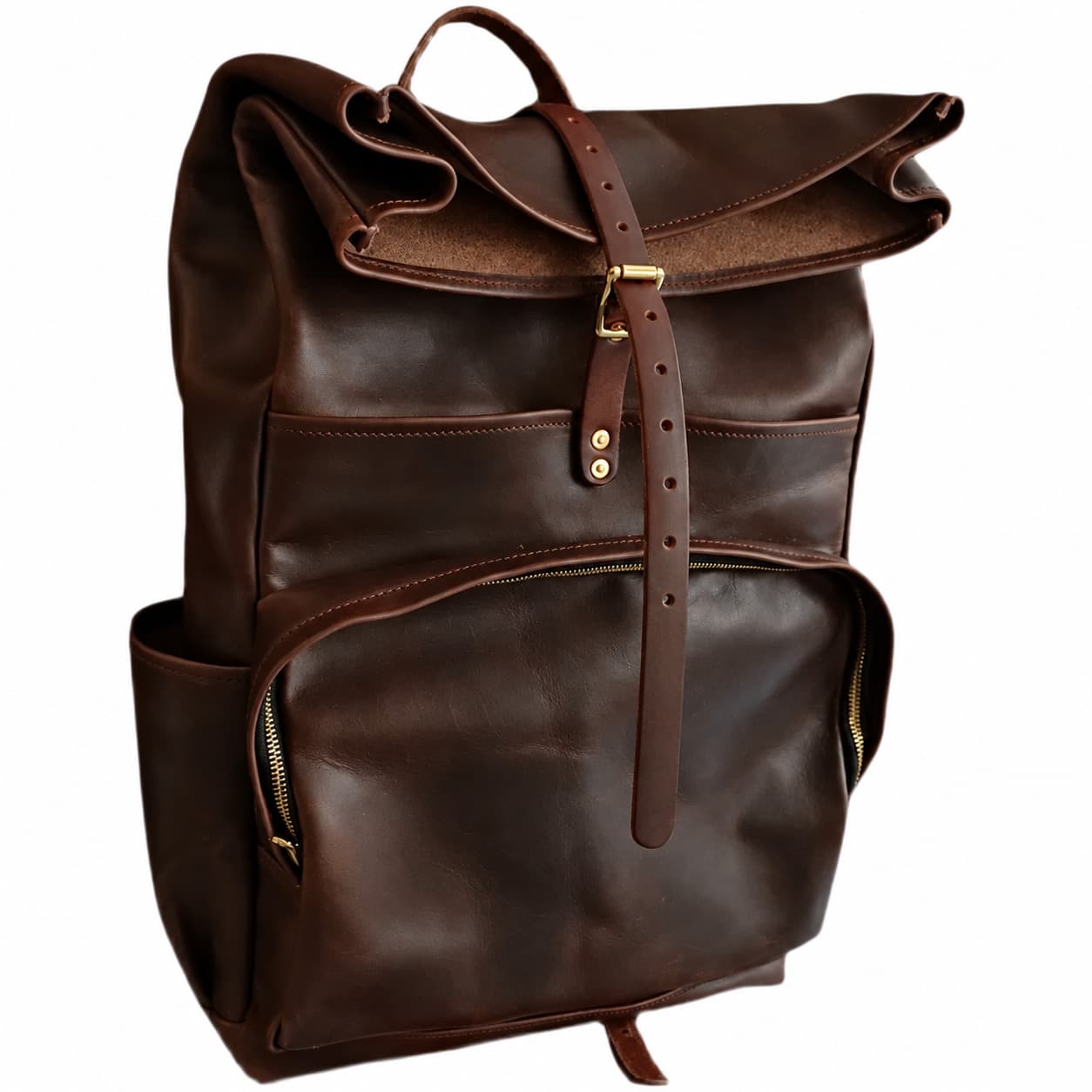 Hybrid Roll-Top Backpack - Brown Nut Dublin