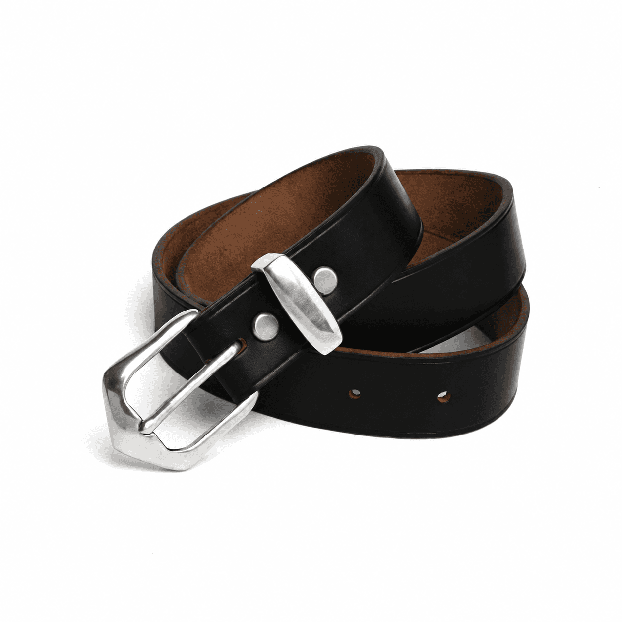 Leather Belt 1.5 in - Black