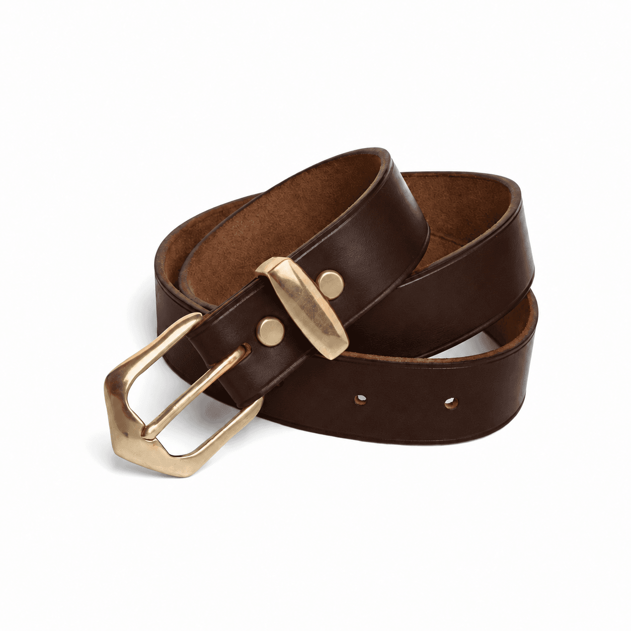 Leather Belt 1.5 in - Brown Nut Dublin