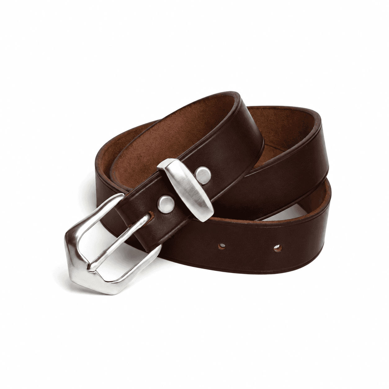 Leather Belt 1.5 in - Brown Nut Dublin