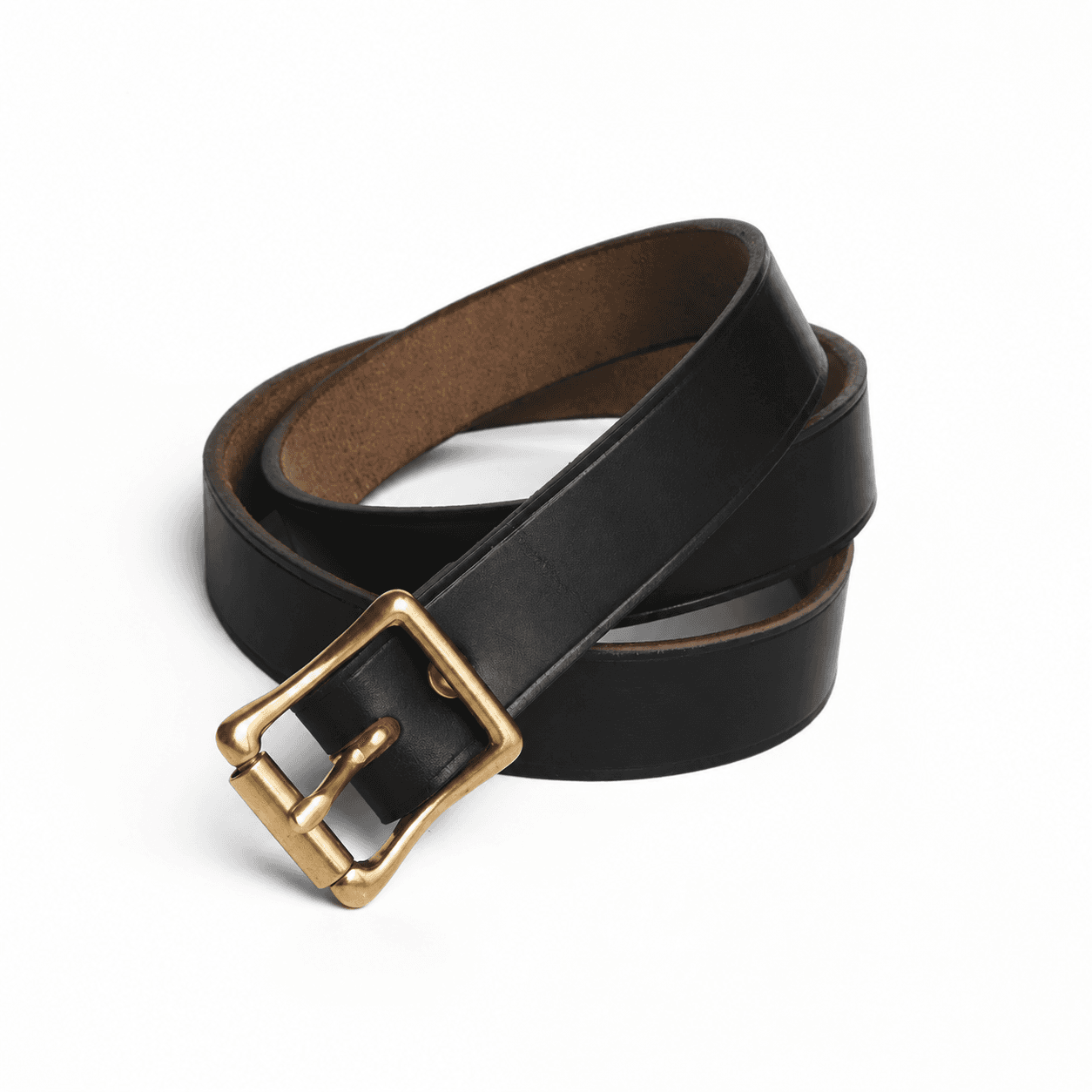 Leather Belt 1 in - Black