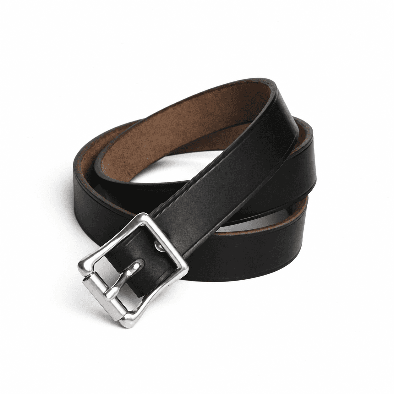 Leather Belt 1 in - Black