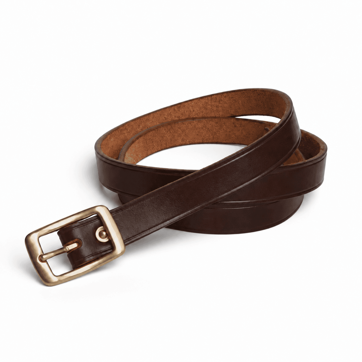 Leather Belt 0.79 in - Brown Nut Dublin