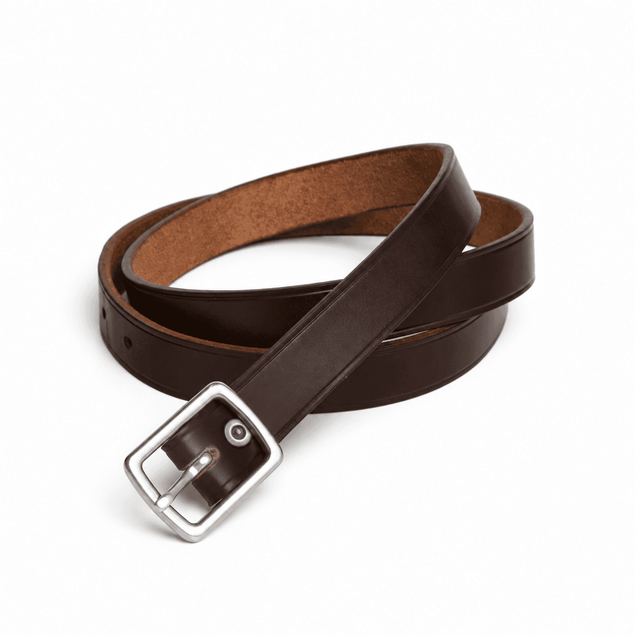 Leather Belt 0.79 in - Brown Nut Dublin