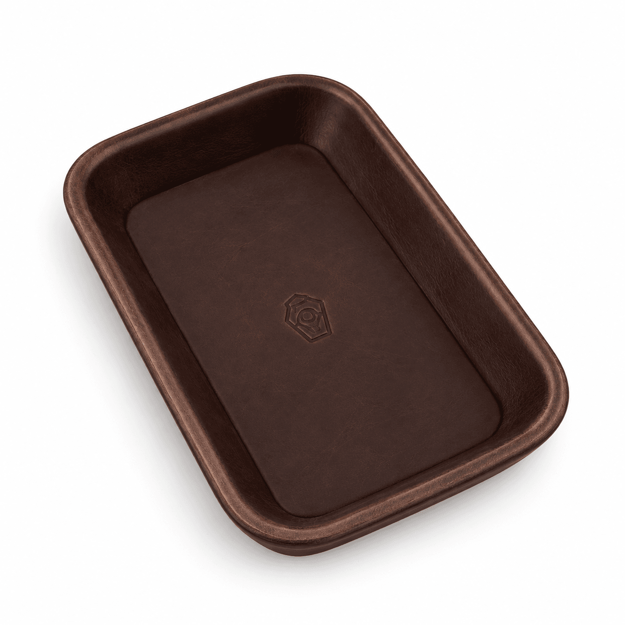 Leather Valet Tray - Brown Nut Dublin