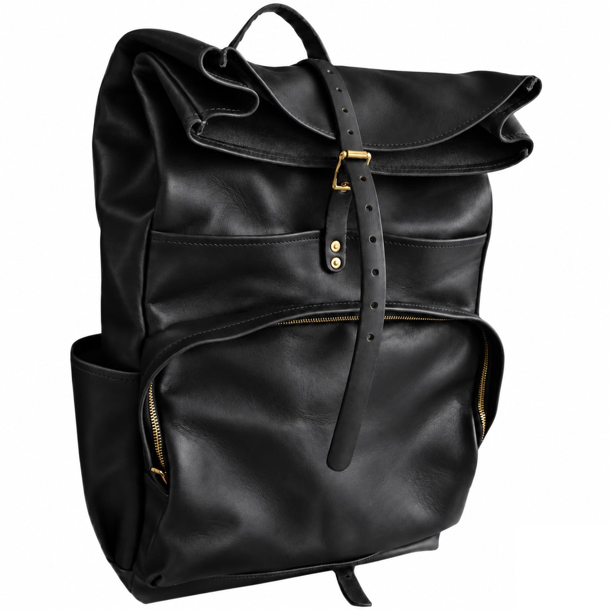 Hybrid Roll-Top Backpack - Black