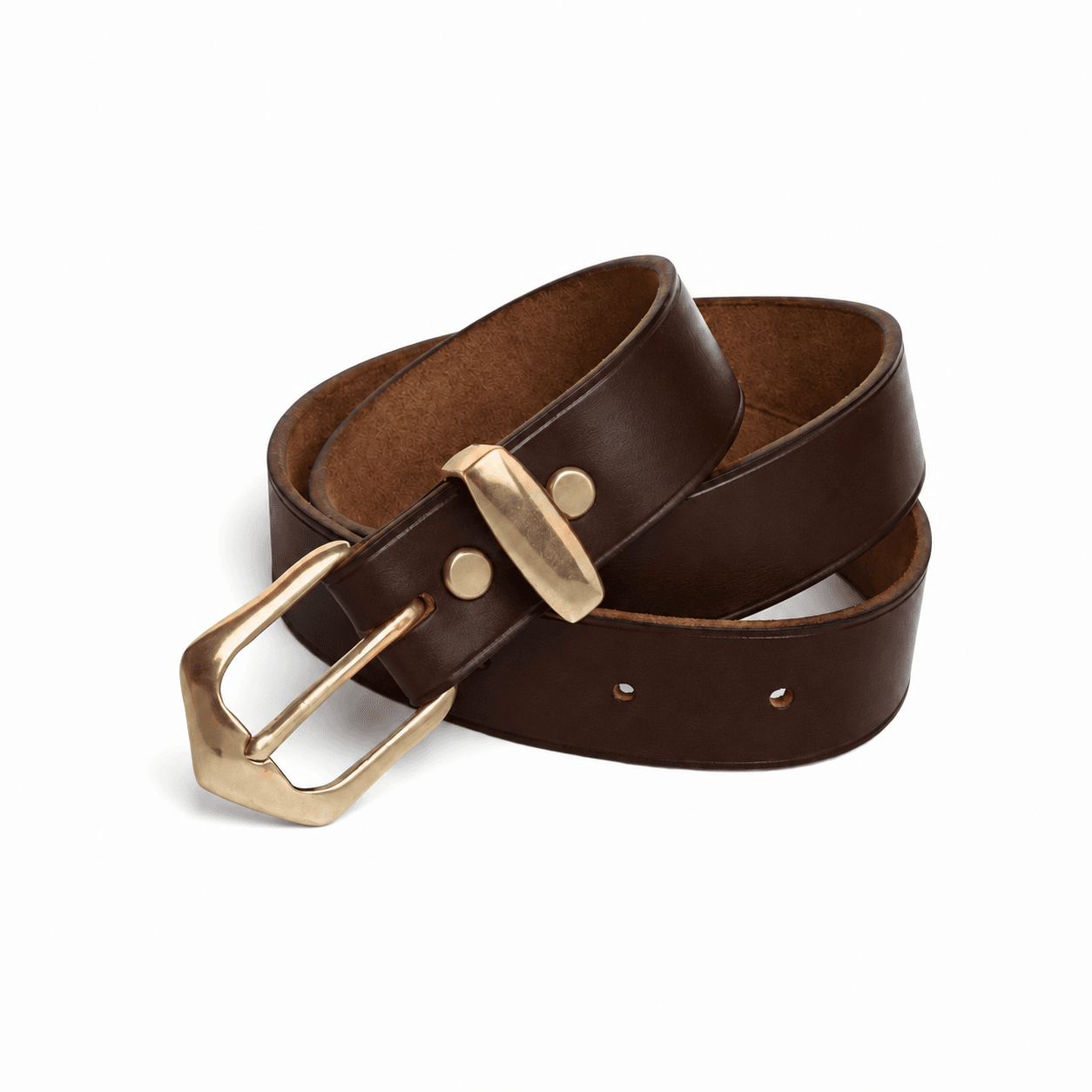 Leather Belt 1.5 in - Brown Nut Dublin