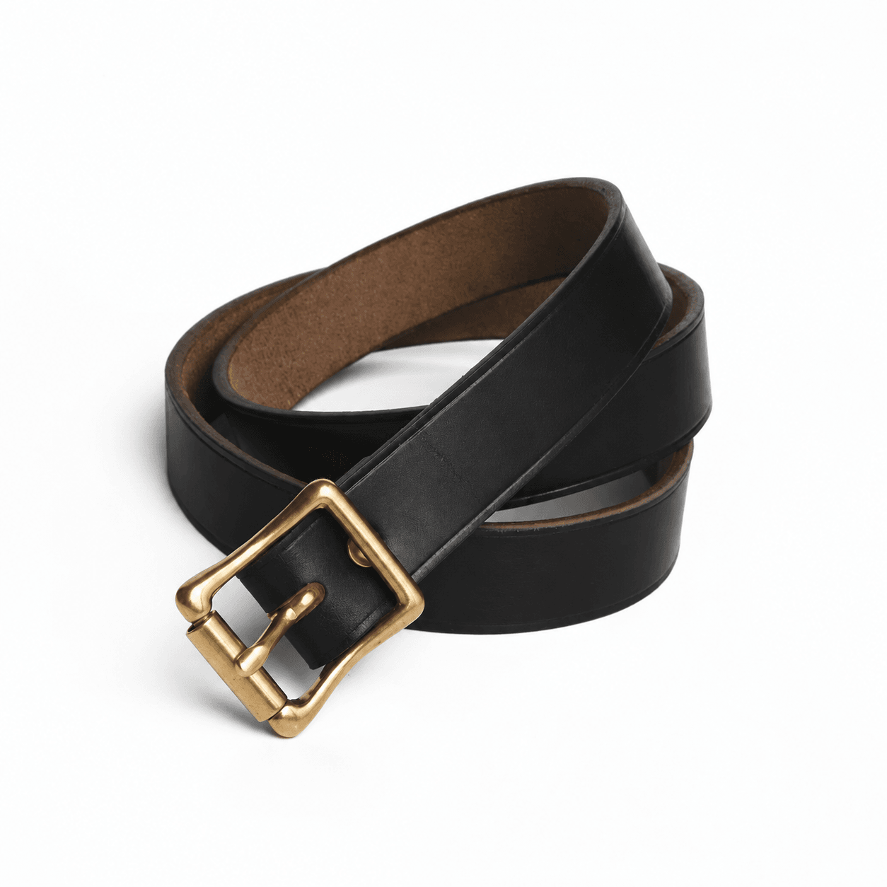 Leather Belt 1 in - Black