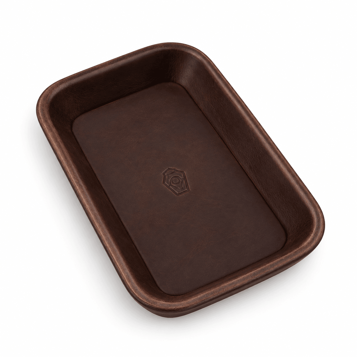 Leather Valet Tray - Brown Nut Dublin